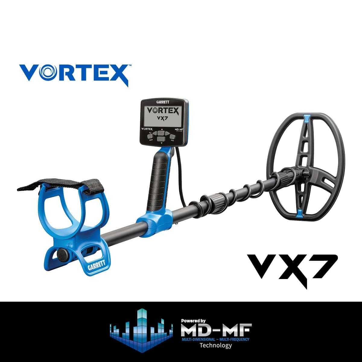 Mersin Garrett Vortex VX7 Dedektör - Katlanabilir gövde, taşıma ve araç içinde saklama tarafında Vortex ailesinin pratik avantajıdır.